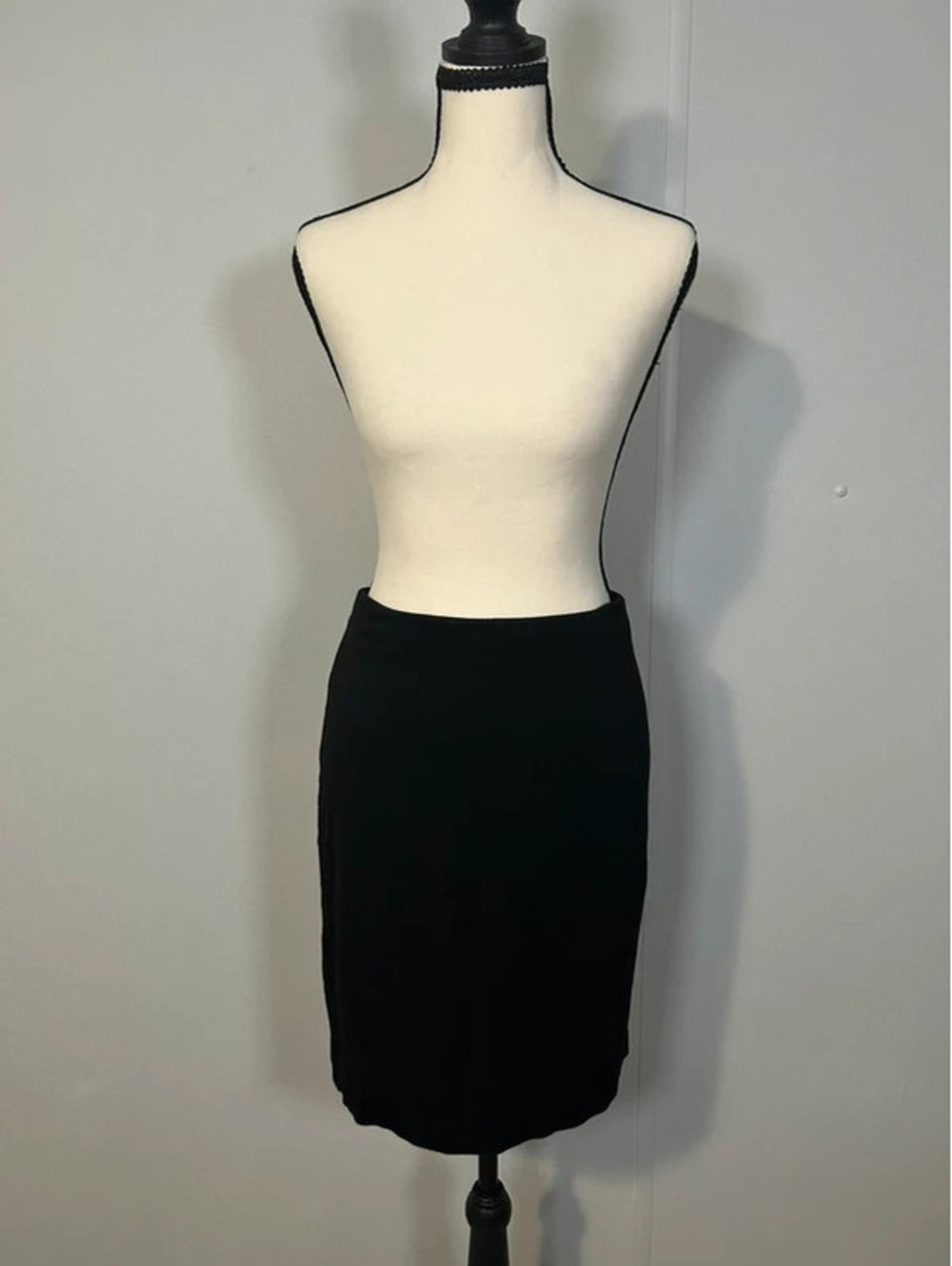 Kenneth Cole New York Black Pencil Skirt Size 6 Career Office Classic
